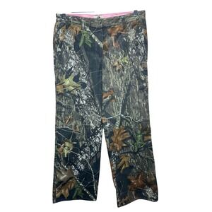 Mossy Oak Kids Camo Twill Pants Adjustable Waist Size 10 12 Outdoor Adventure